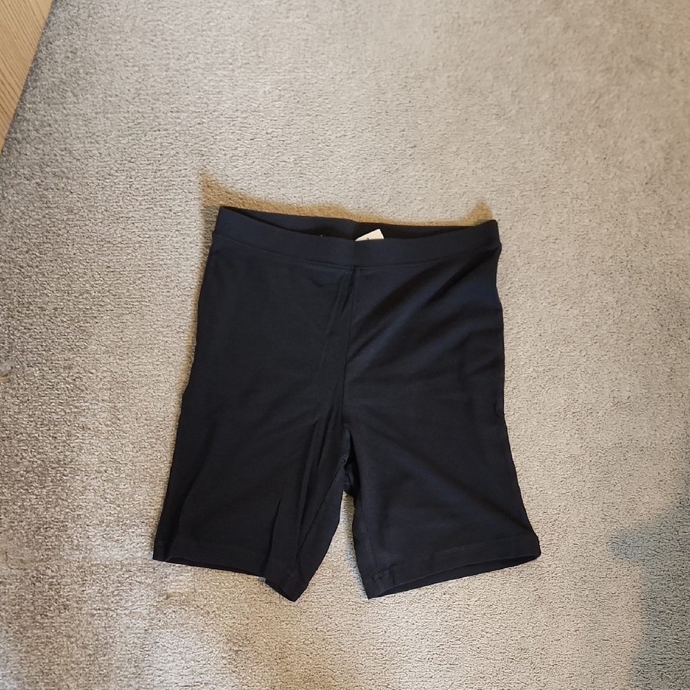 Black Biker Sleep Shorts